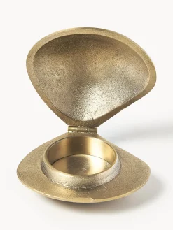 Portacandela in ottone Clam