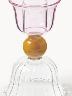 Portacandela in vetro borosilicato Perle