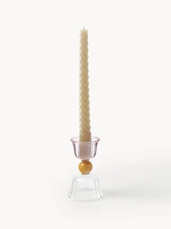 Portacandela in vetro borosilicato Perle