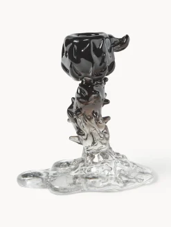 Portacandela in vetro Drip