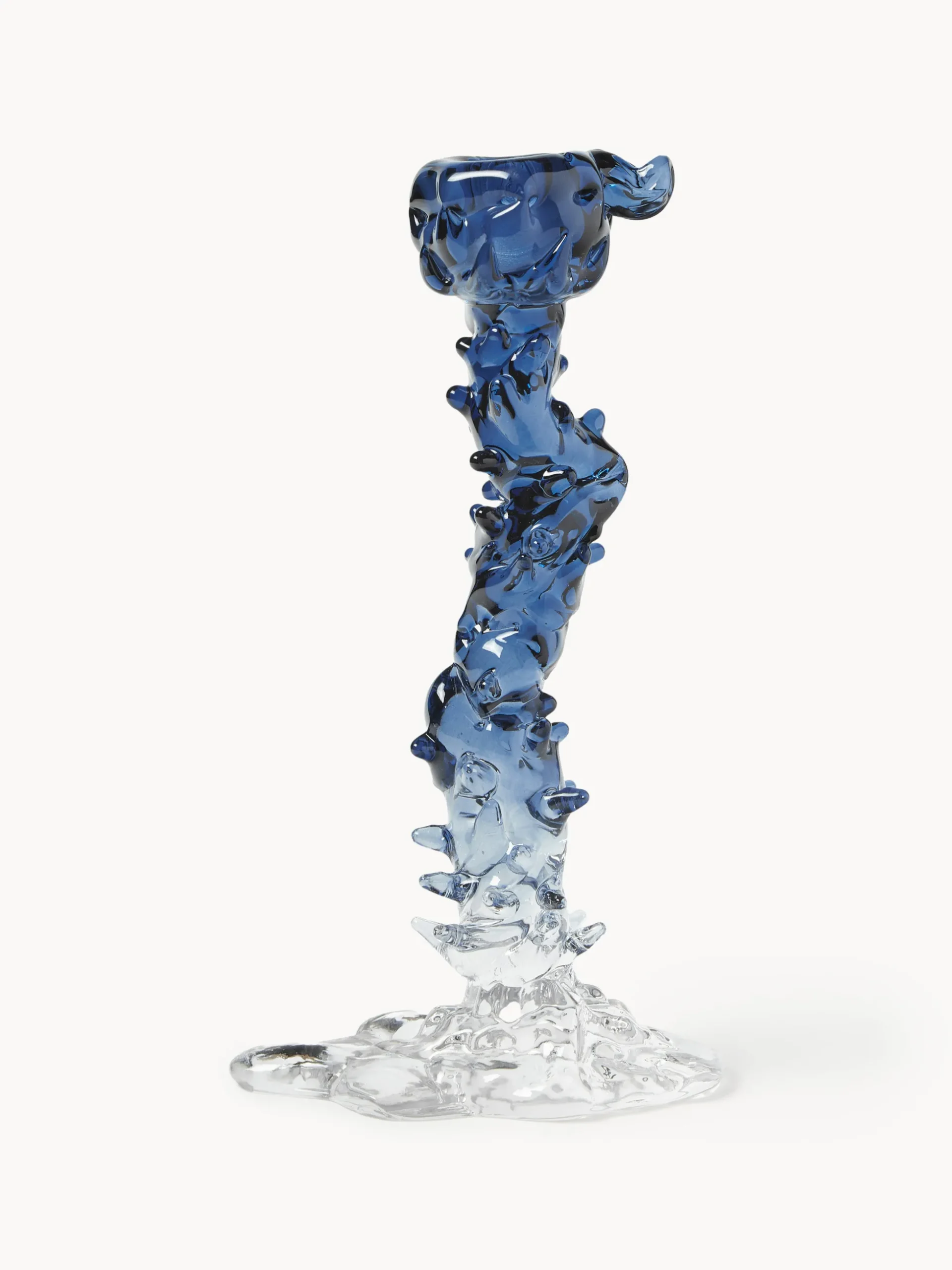 Portacandela in vetro Drip