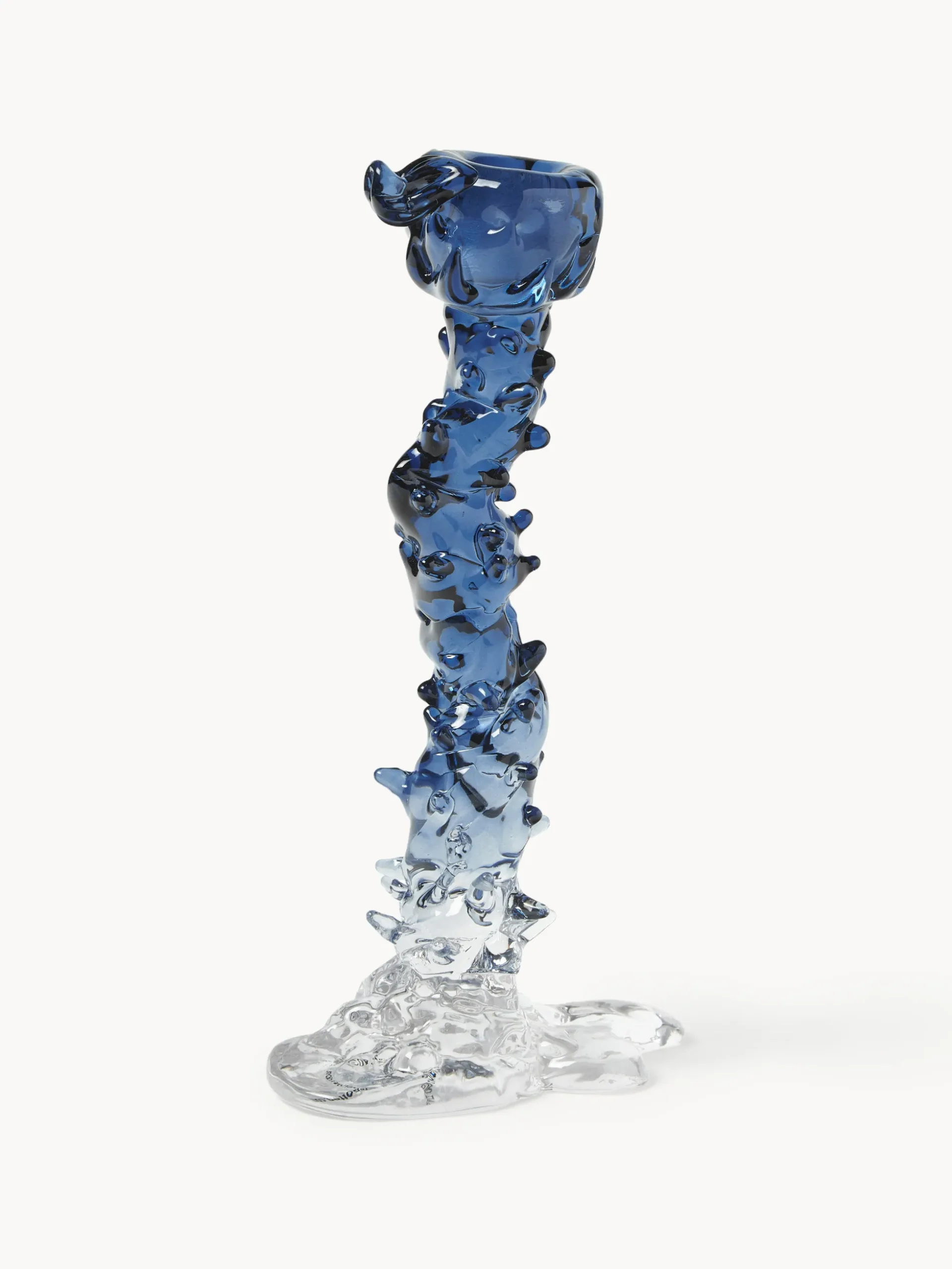 Portacandela in vetro Drip