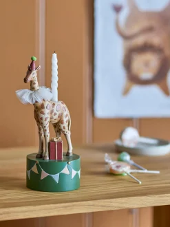 Portacandele a forma di giraffa Flor