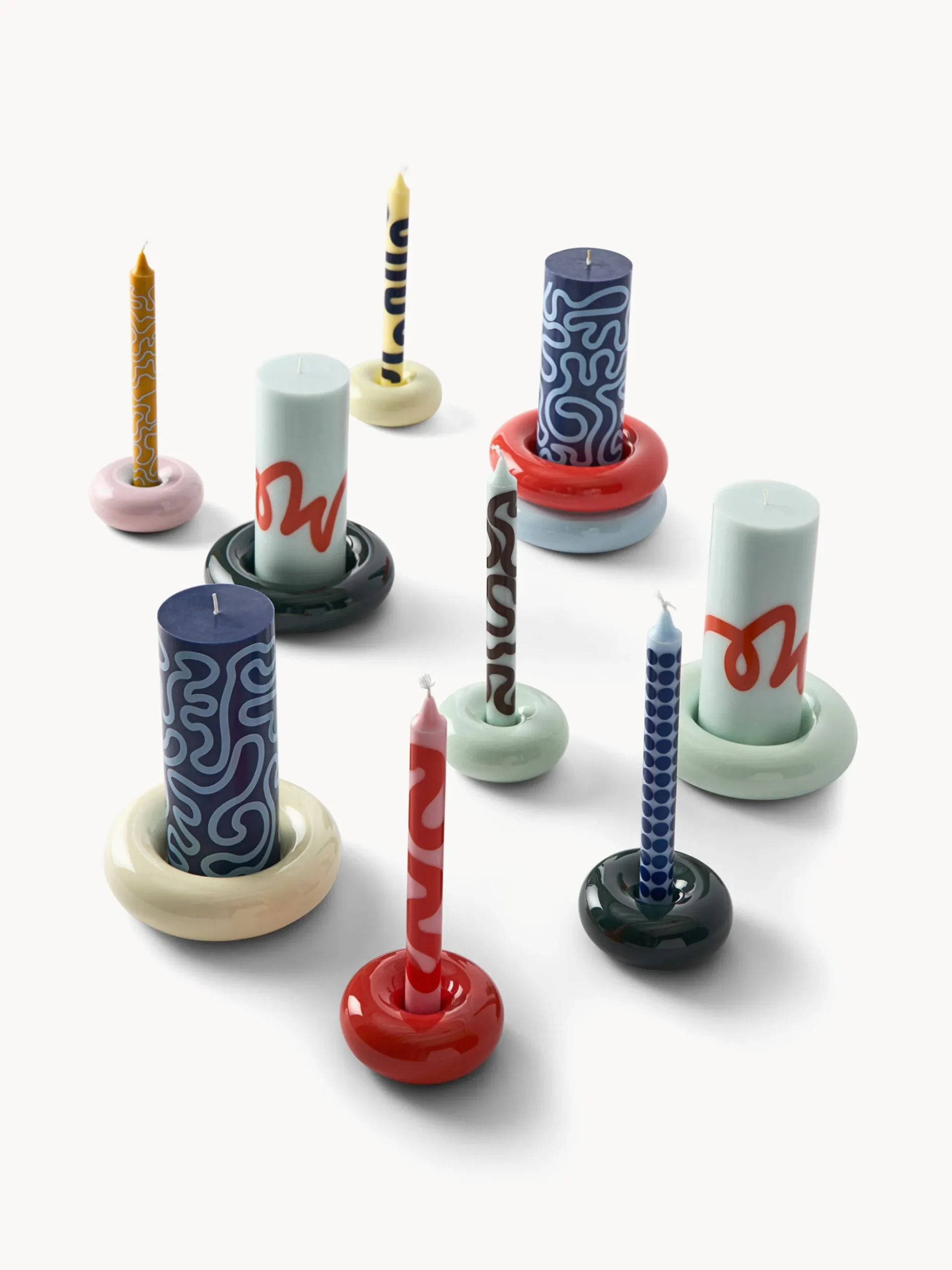 Portacandele in ceramica Bob