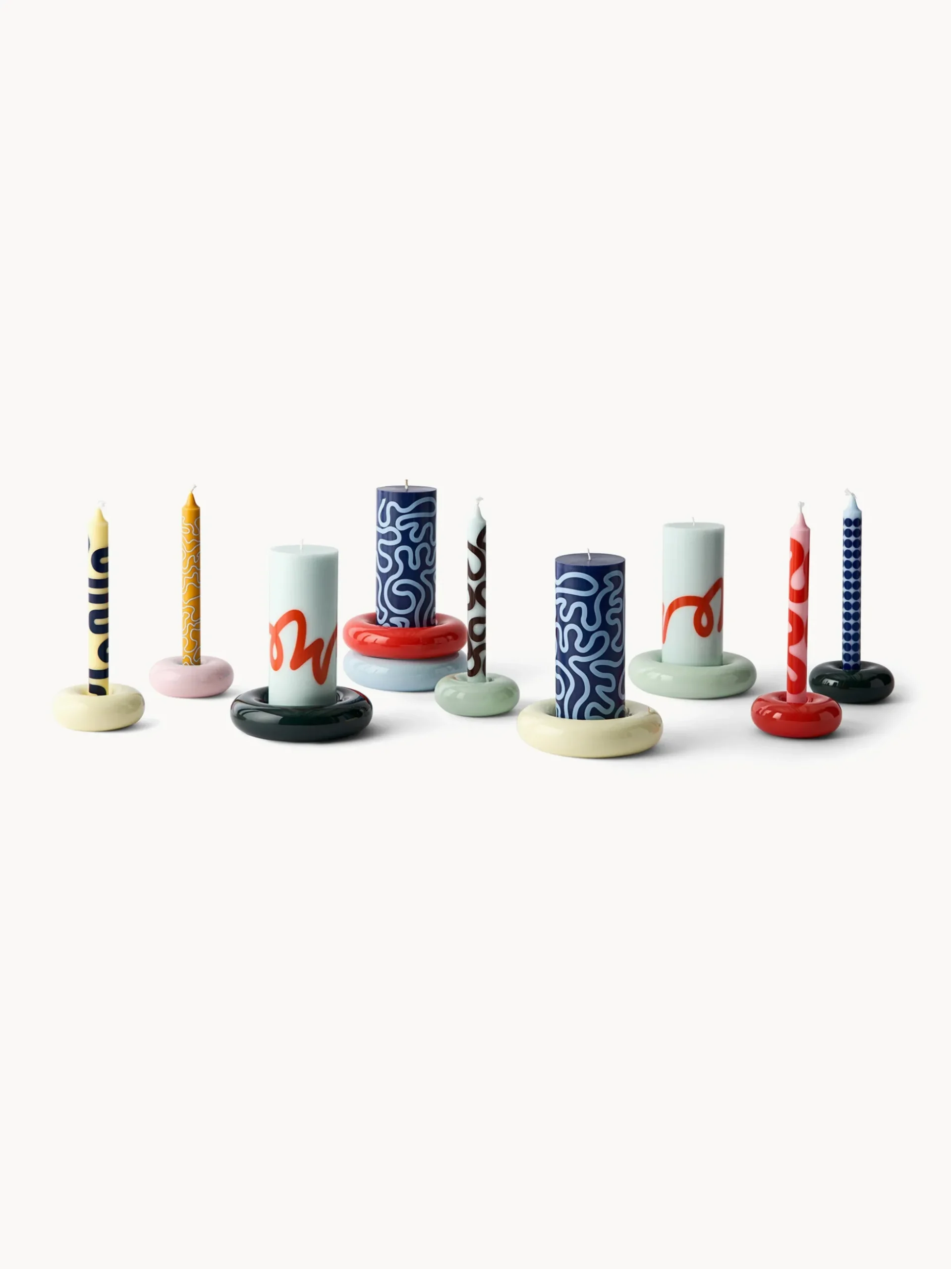 Portacandele in ceramica Bob