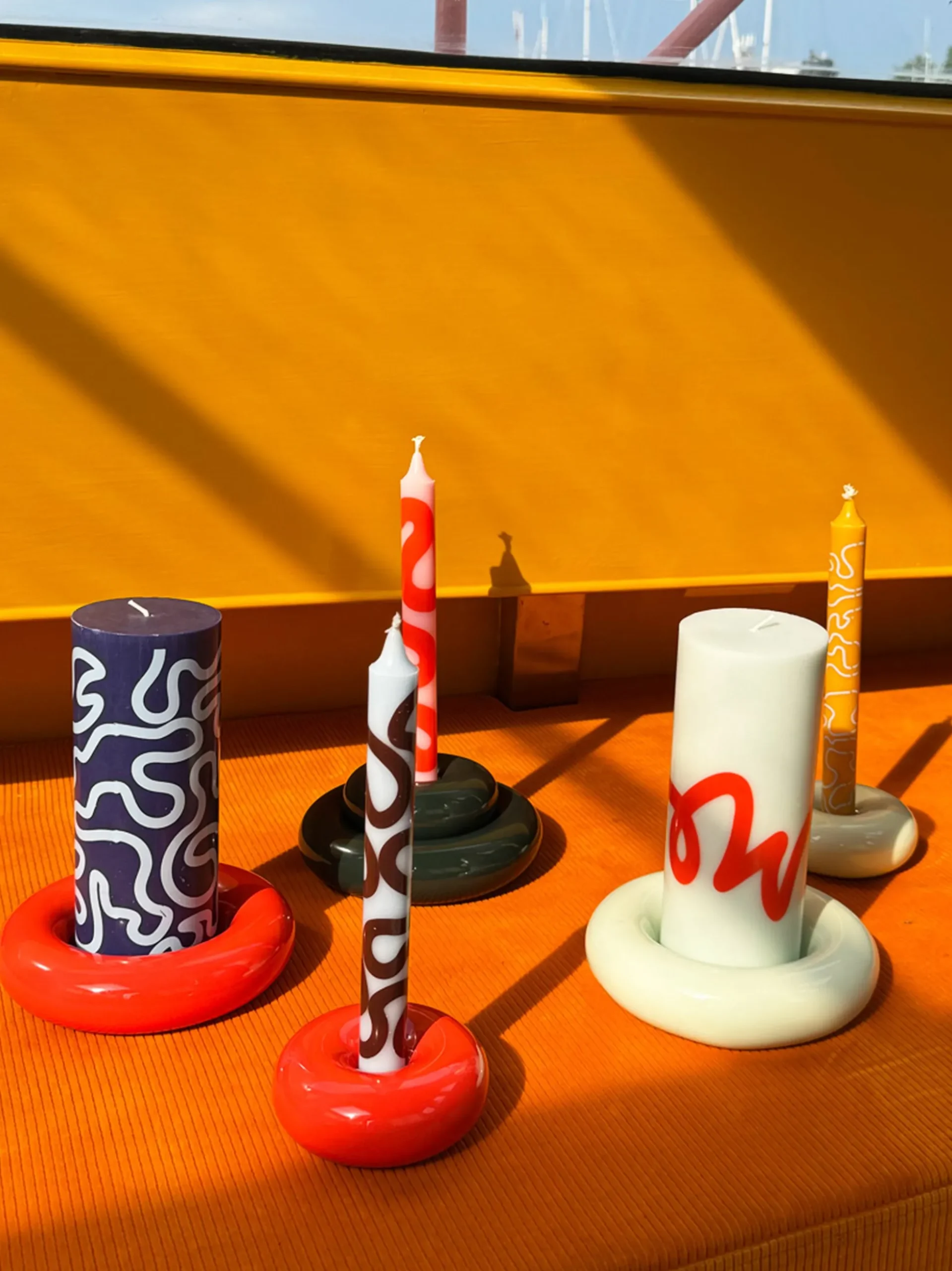 Portacandele in ceramica Bob