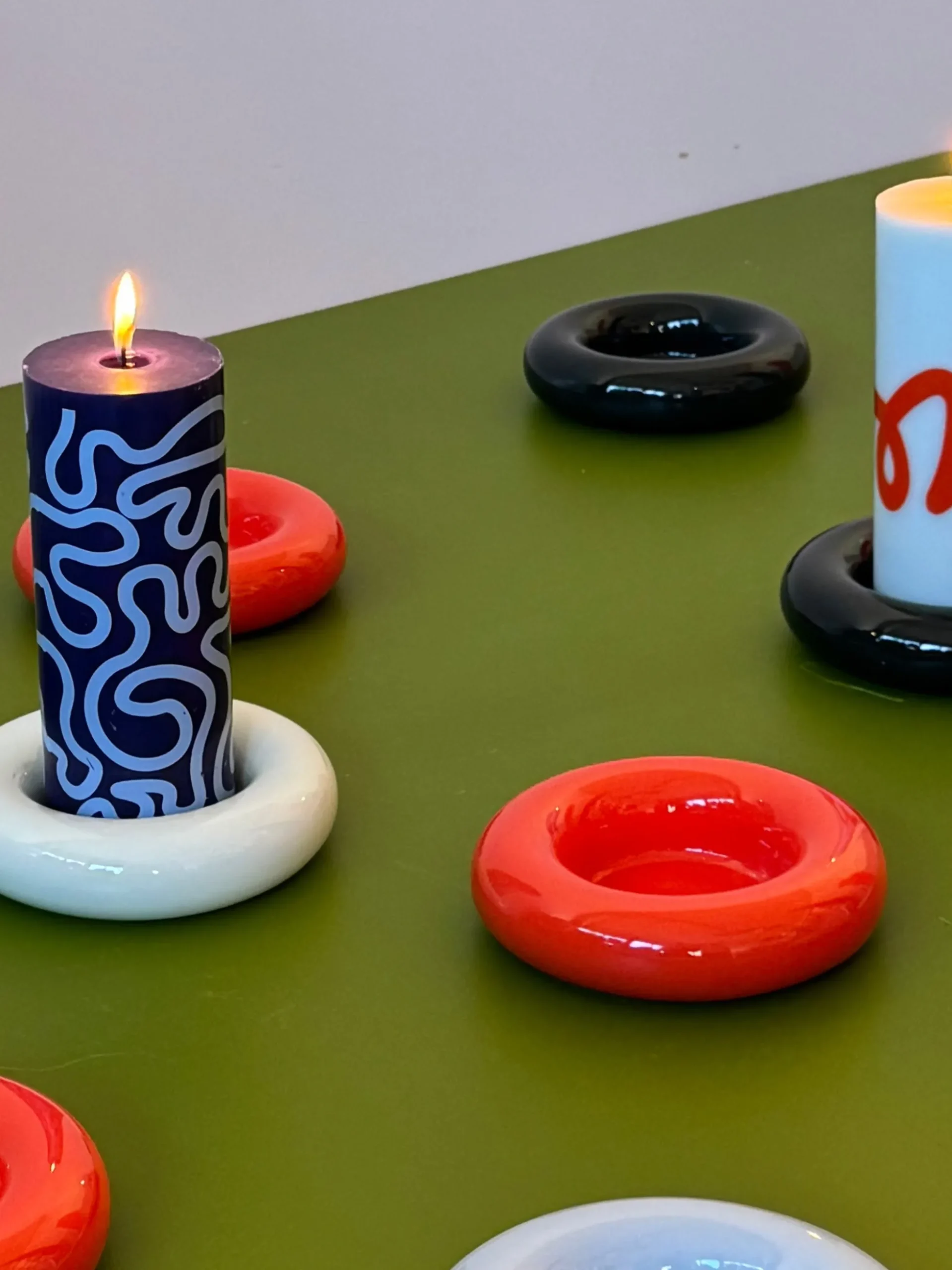 Portacandele in ceramica Bob