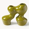 Portacandele in gres Madhuri, alt. 25 cm