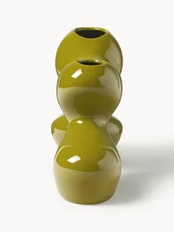 Portacandele in gres Madhuri, alt. 25 cm