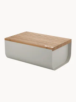 Portapane con coperchio in legno di bambù Mattina