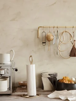 Portarotolo da cucina in metallo fatto a mano Curvature