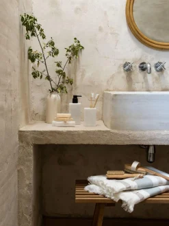 Portaspazzolino in marmo Andre