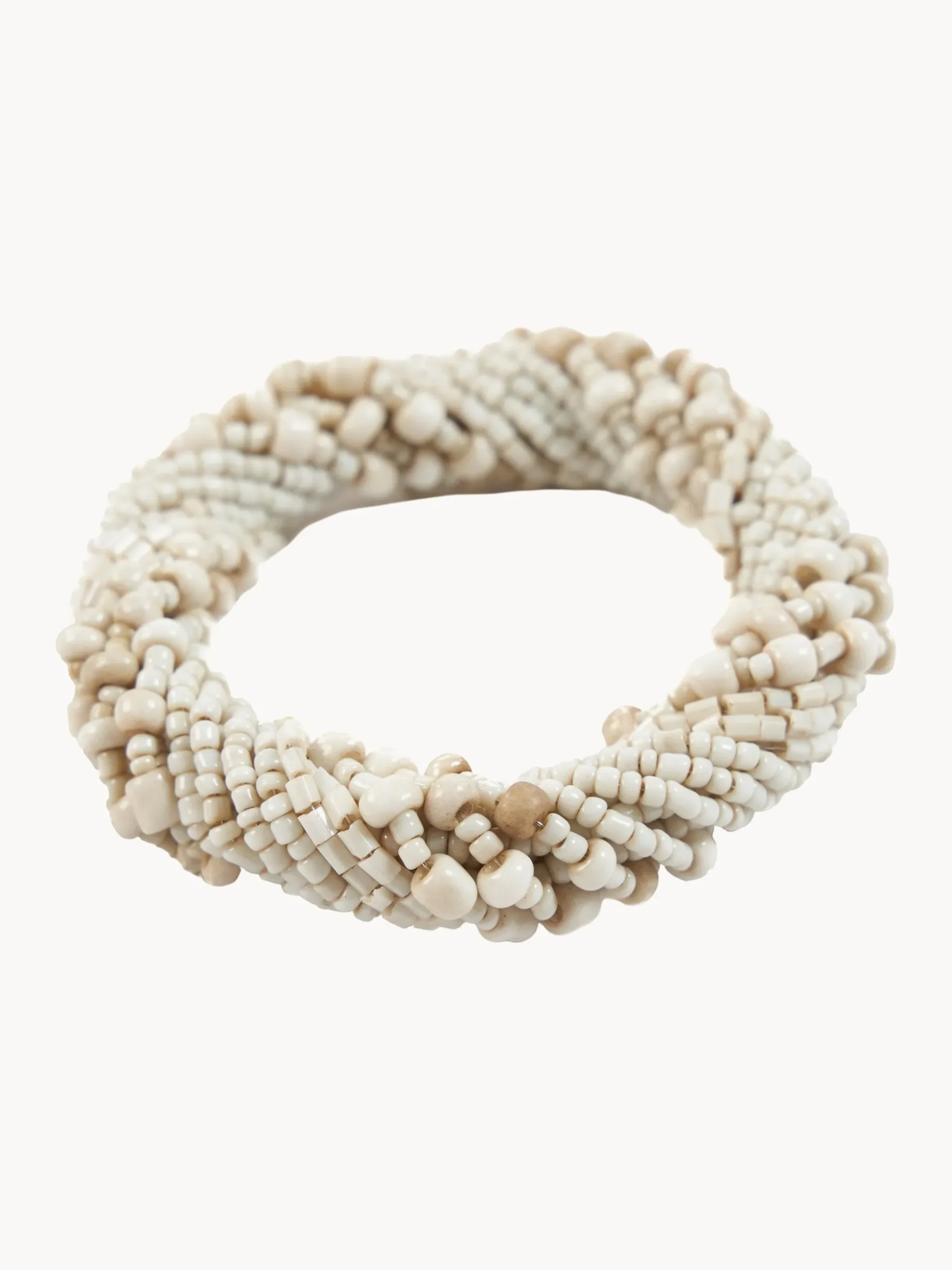 Portatovagliolo intrecciato a mano Beaded
