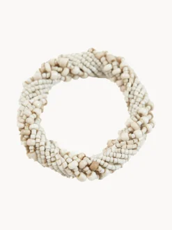 Portatovagliolo intrecciato a mano Beaded