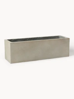 Portavaso da esterno in cemento Tuscany, alt. 19 cm