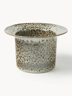 Portavaso fatto a mano con smalto reattivo Balou, alt. 19 cm