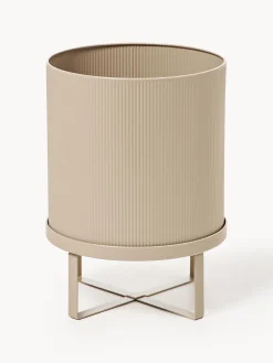 Portavaso con superficie millerighe Bau, alt. 38 cm