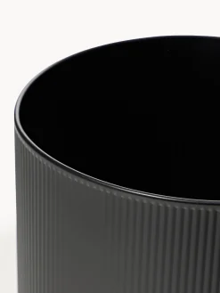 Portavaso con superficie millerighe Bau, alt. 38 cm