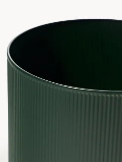 Portavaso con superficie millerighe Bau, alt. 38 cm