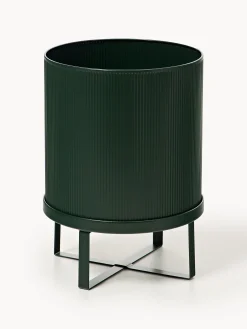 Portavaso con superficie millerighe Bau, alt. 38 cm