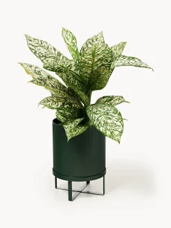 Portavaso con superficie millerighe Bau, alt. 38 cm