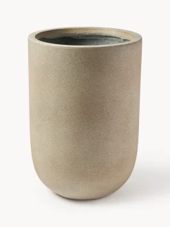 Portavaso da esterno in cemento Tuscany, alt. 40 cm