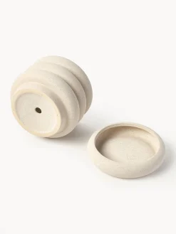 Portavaso piccolo in gres Rudi, alt. 16 cm