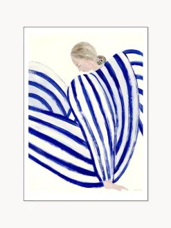 Poster Blue Stripe At Concorde by Sofia Lind x The Poster Club