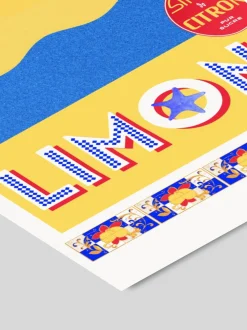 Poster Hello Bonjour - En Vacances Limoncello