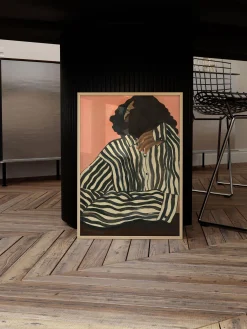 Poster Serene Stripes by Hanna Peterson x The Poster Club