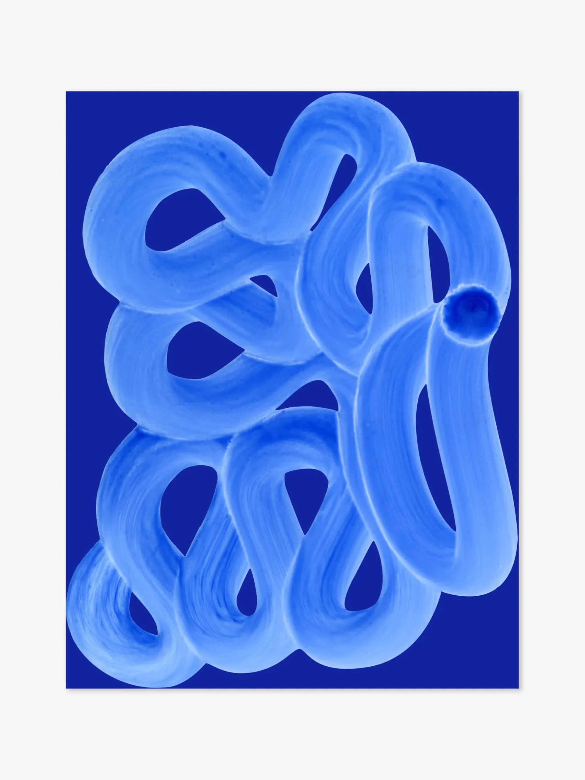 Poster Blue Brush