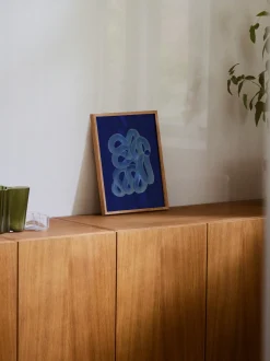Poster Blue Brush