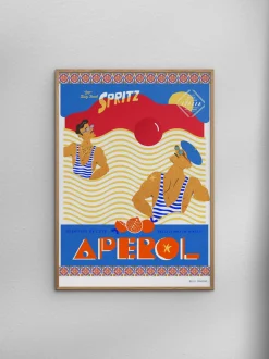 Poster Hello Bonjour - En Vacances