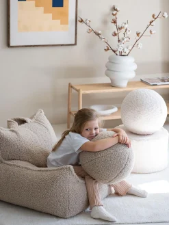 Pouf a sacco per bambini in teddy Sugar