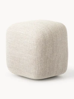 Pouf alto in bouclé Wolke