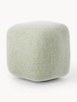 Pouf alto in bouclé Wolke