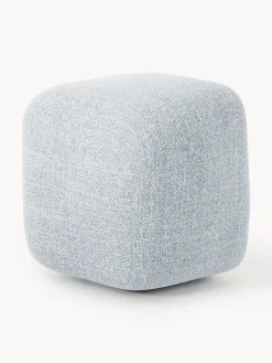 Pouf alto in bouclé Wolke