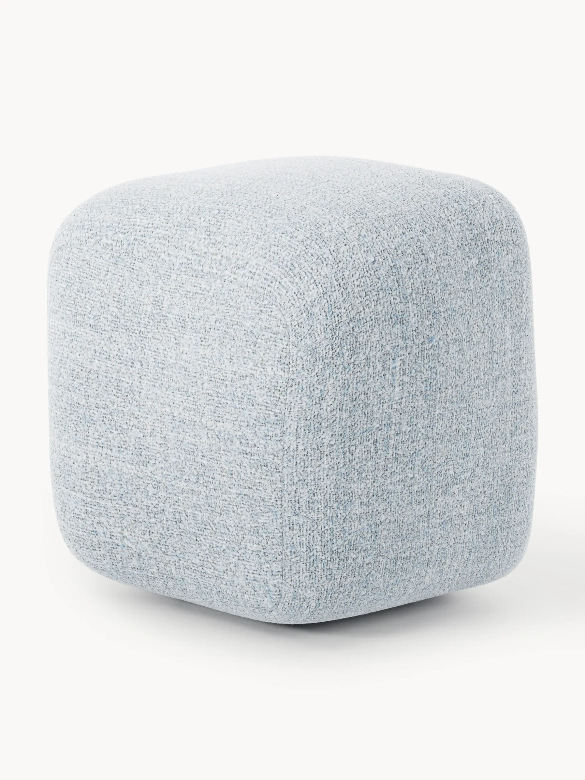 Pouf alto in bouclé Wolke