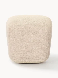 Pouf alto in bouclé Wolke