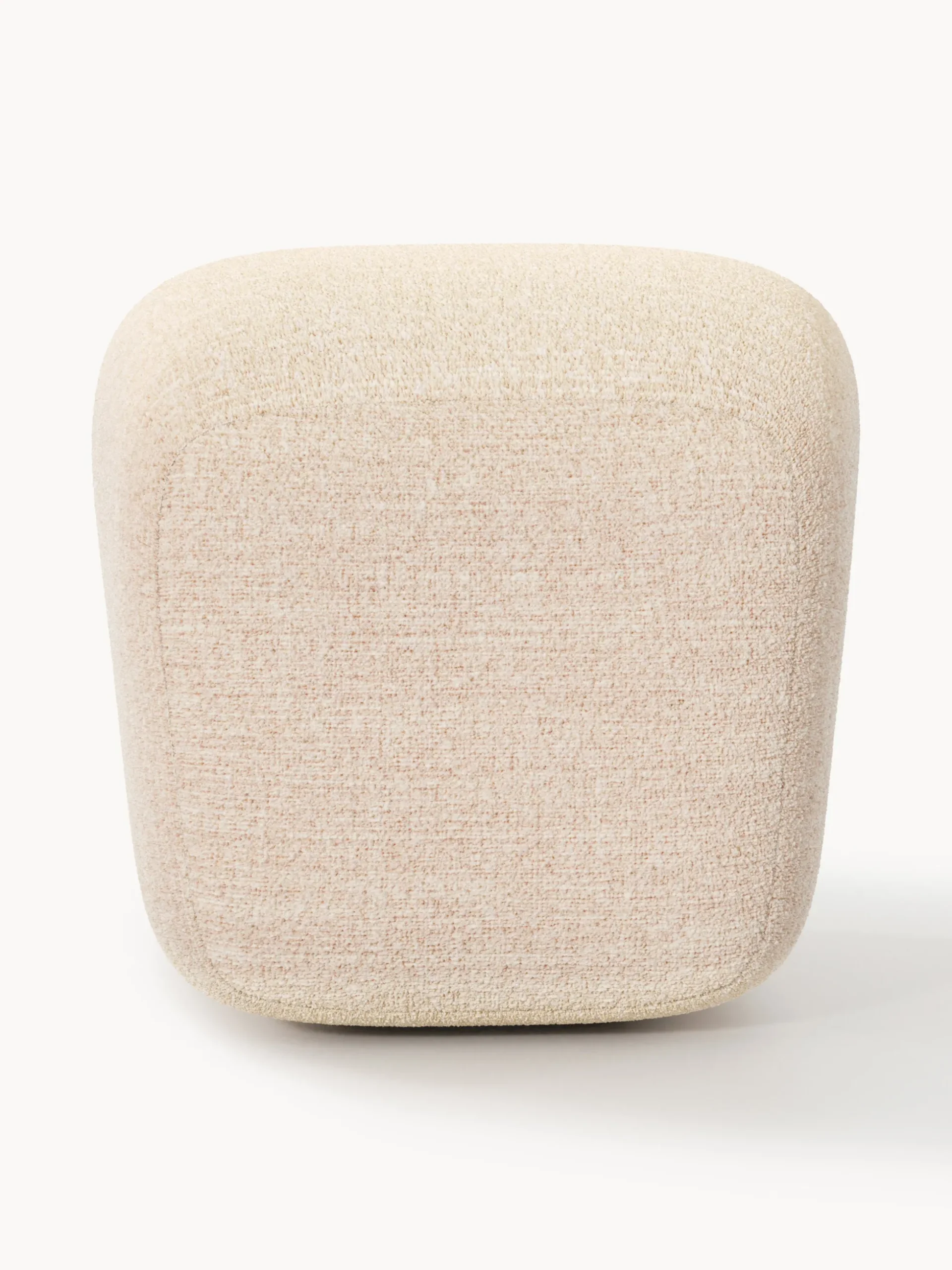 Pouf alto in bouclé Wolke