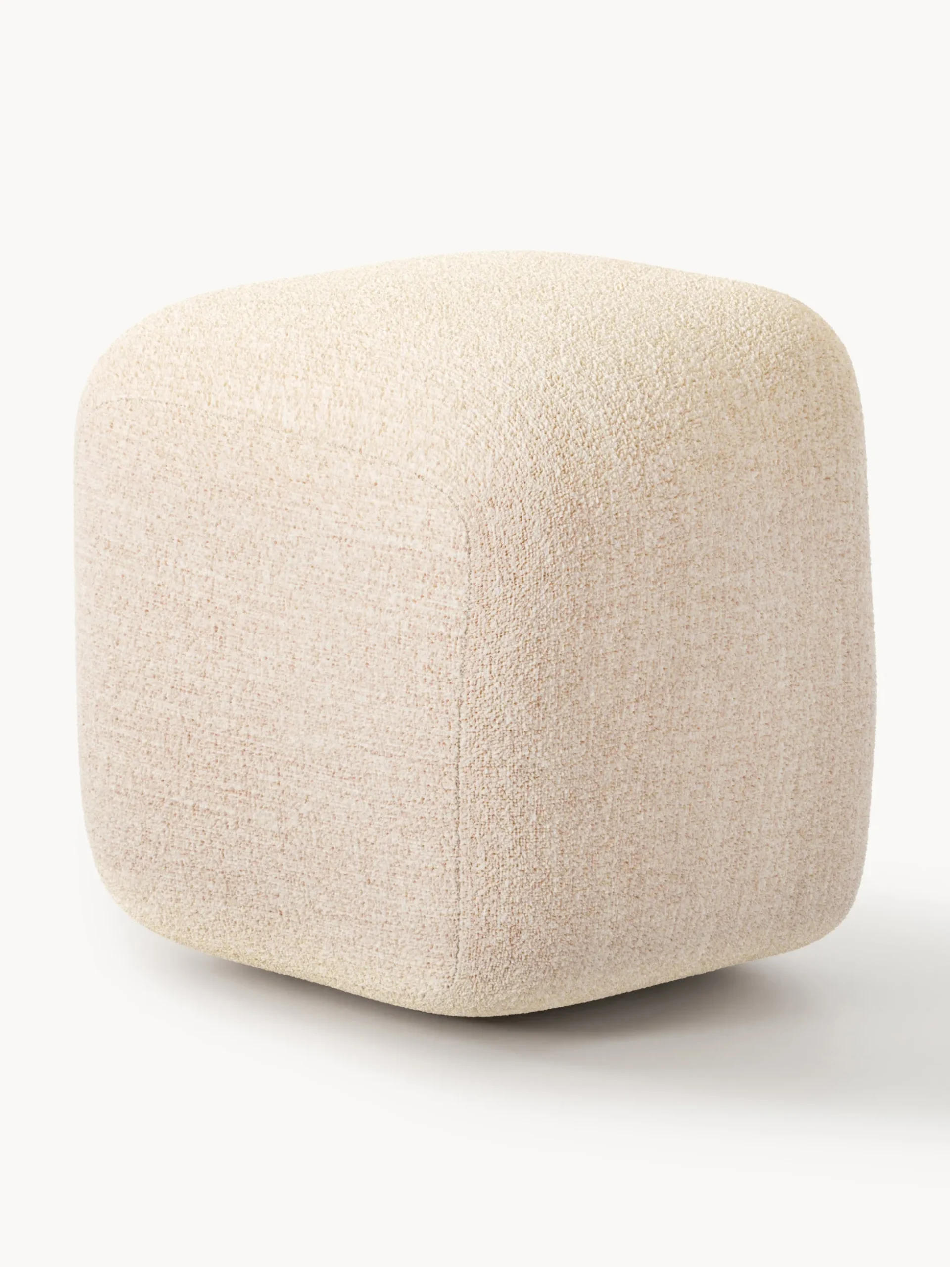 Pouf alto in bouclé Wolke