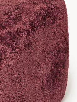 Pouf alto in teddy bouclé Wolke