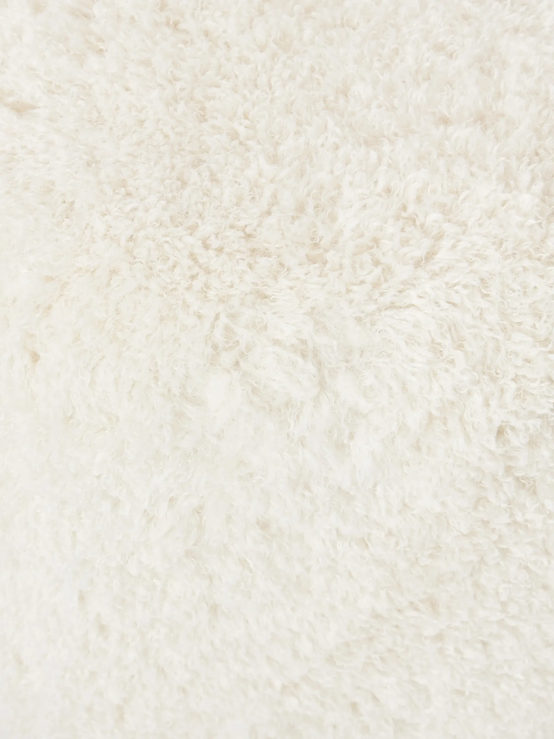 Pouf alto in teddy Wolke