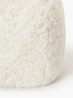 Pouf alto in teddy Wolke