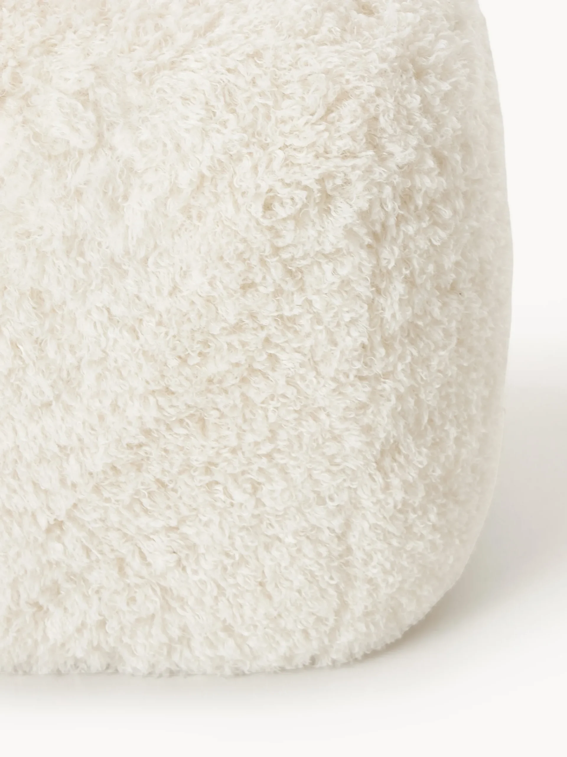 Pouf alto in teddy Wolke
