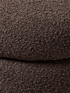 Pouf contenitore imbottito in bouclé Alto