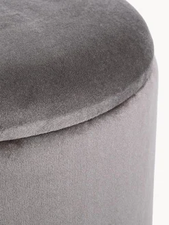 Pouf contenitore in velluto con spazio di conservazione Polina