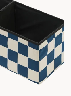 Pouf contenitore per bambini Check Teal