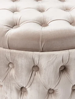 Pouf contenitore XL in velluto Chiara