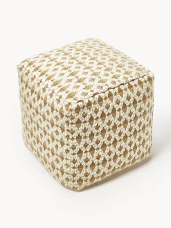 Pouf da esterno con motivo intrecciato Yamir